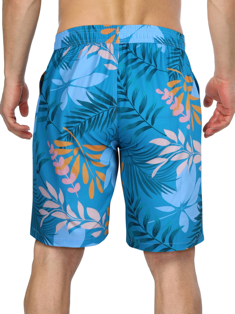 ANFERRY Mens Swim Trunks Quick Dry Swim Board Shorts Beach Short with Pockets Print Elastic Waist Bathing Suit Swimsuit