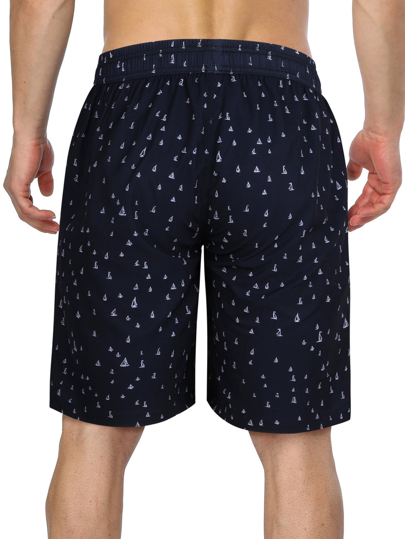 ANFERRY Mens Swim Trunks Quick Dry Swim Board Shorts Beach Short with Pockets Print Elastic Waist Bathing Suit Swimsuit