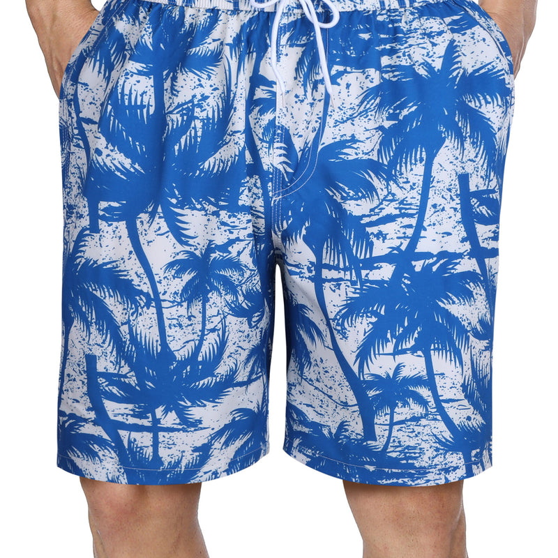 ANFERRY Mens Swim Trunks Quick Dry Swim Board Shorts Beach Short with Pockets Print Elastic Waist Bathing Suit Swimsuit