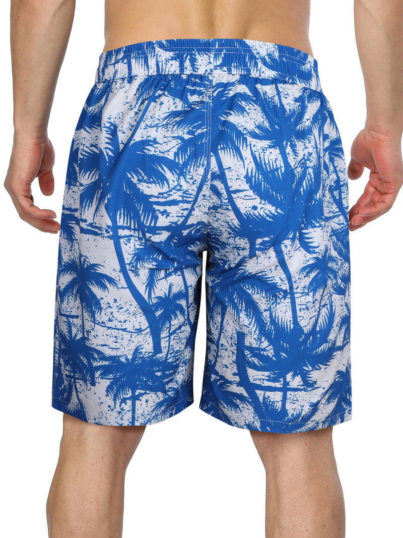 ANFERRY Mens Swim Trunks Quick Dry Swim Board Shorts Beach Short with Pockets Print Elastic Waist Bathing Suit Swimsuit