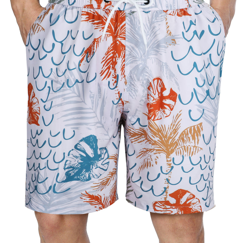 ANFERRY Mens Swim Trunks Quick Dry Swim Board Shorts Beach Short with Pockets Print Elastic Waist Bathing Suit Swimsuit