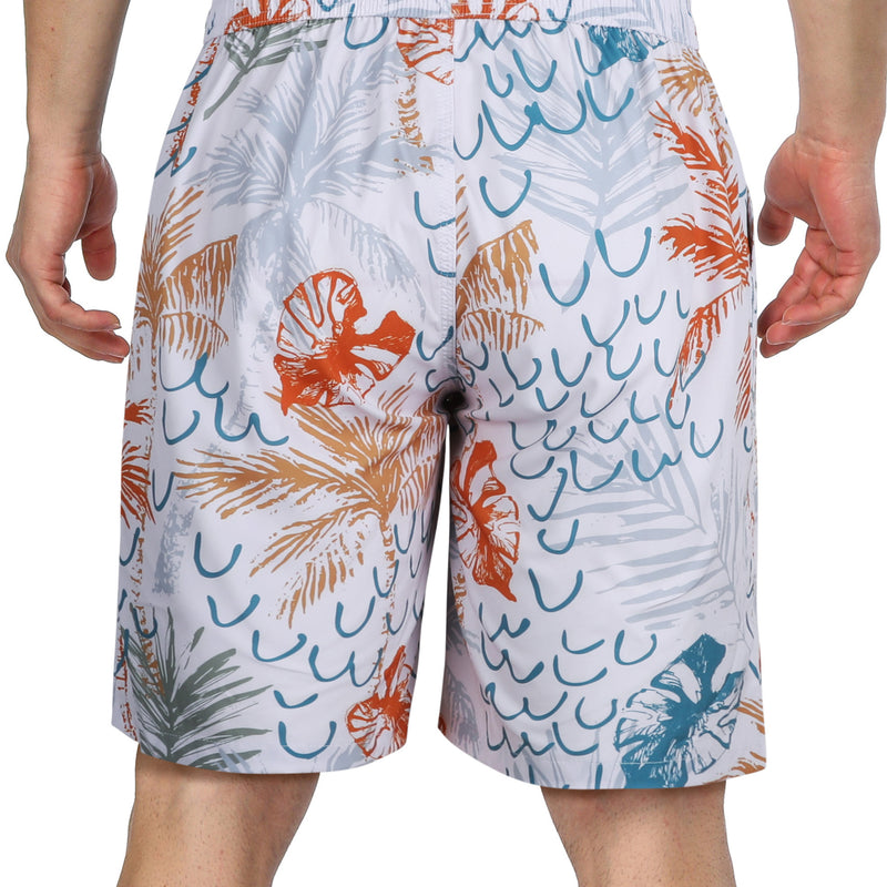 ANFERRY Mens Swim Trunks Quick Dry Swim Board Shorts Beach Short with Pockets Print Elastic Waist Bathing Suit Swimsuit