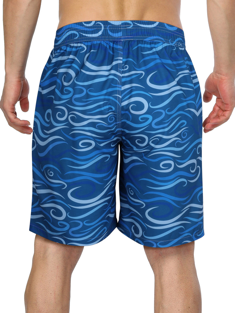 ANFERRY Mens Swim Trunks Quick Dry Swim Board Shorts Beach Short with Pockets Print Elastic Waist Bathing Suit Swimsuit