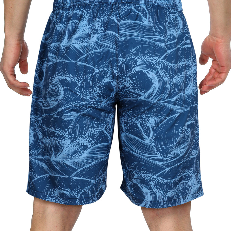 ANFERRY Mens Swim Trunks Quick Dry Swim Board Shorts Beach Short with Pockets Print Elastic Waist Bathing Suit Swimsuit