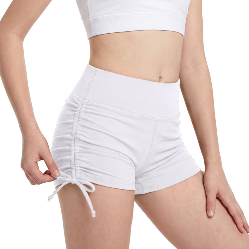 Girls Athletic Shorts High Waist Side Drawstring Sport Shorts for 7-14Y Girls Tennis Cheer Workout