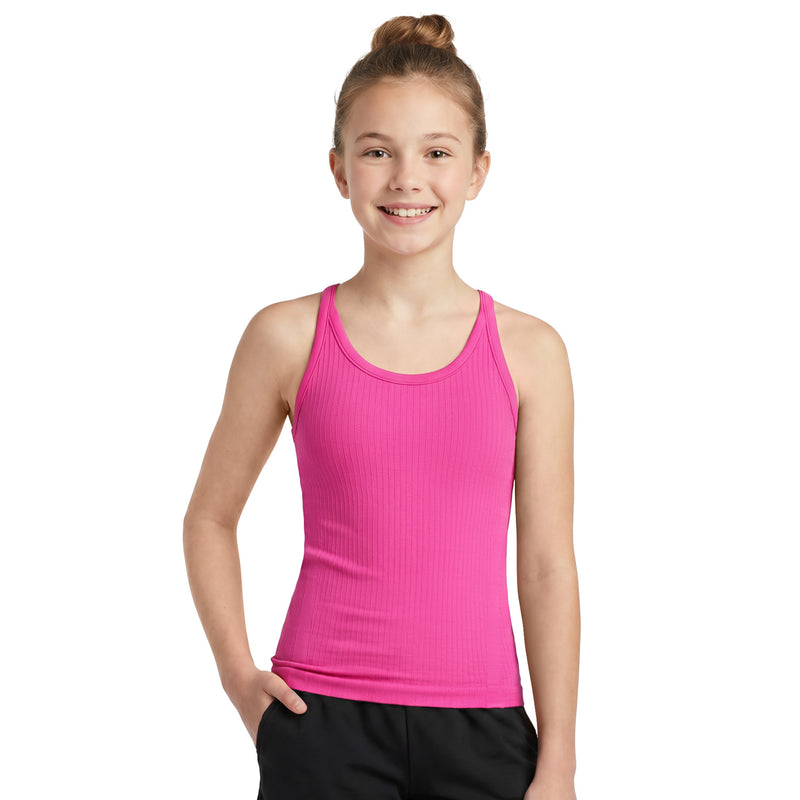 Girls Racerback Ribbed Tank Top 9-16Y Seamless Undershirt for Sport Lounge Daily