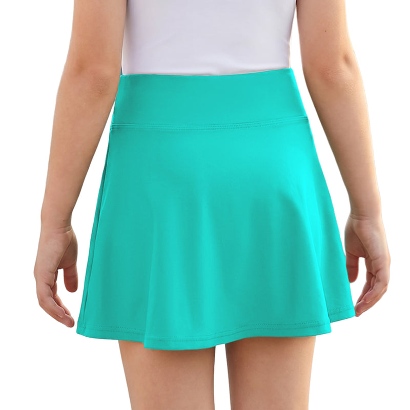 Girls 7-16Y Swim Skirt High Waist Side Drawstring Lined Bathing Bottom