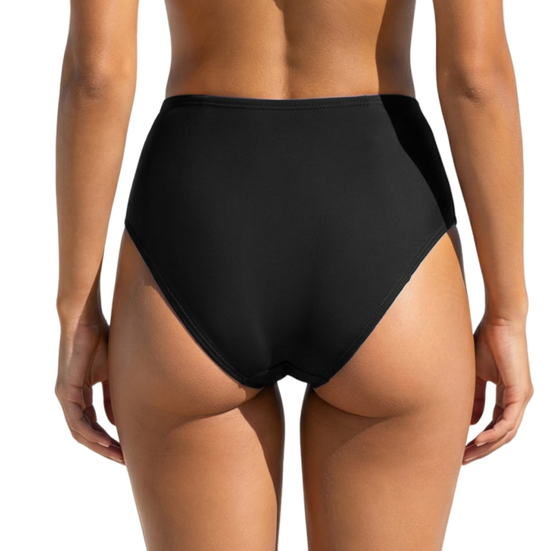 Women High Waisted Bikini Bottom Ruched Tummy Control Swimsuit Bottom