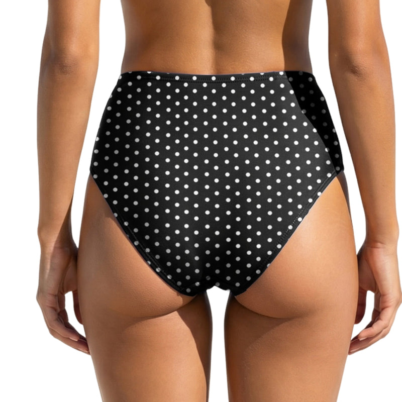 Women High Waisted Bikini Bottom Ruched Tummy Control Swimsuit Bottom