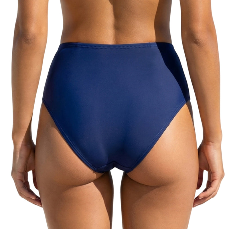 Women High Waisted Bikini Bottom Ruched Tummy Control Swimsuit Bottom