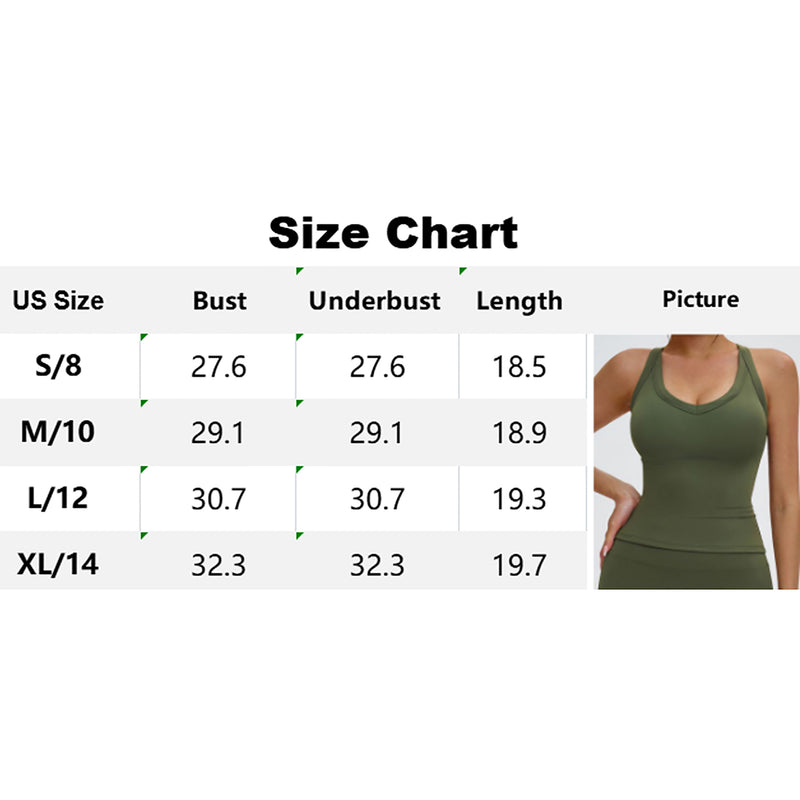 Women V Neck Criss Cross Back Slim Workout Tank Top With Built In Removable Padded Bra