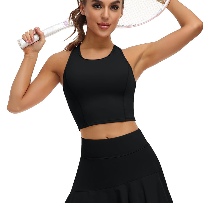Women's Racerback 2-Piece Pocket Active Tennis Dress with Shorts